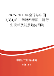 2025-2031年全球與中國3,3',4,4'-二苯醚四甲酸二酐行業(yè)現(xiàn)狀及前景趨勢預測