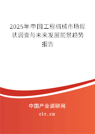 2025年中國工程機械市場現(xiàn)狀調(diào)查與未來發(fā)展前景趨勢報告