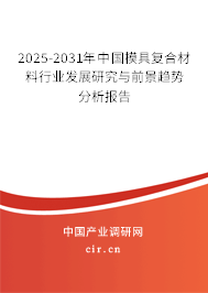 2025-2031年中國模具復合材料行業(yè)發(fā)展研究與前景趨勢分析報告