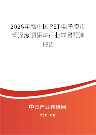 2026年版中國(guó)PET電子膜市場(chǎng)深度調(diào)研與行業(yè)前景預(yù)測(cè)報(bào)告