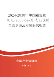 2024-2030年中國(guó)粗蟲膠（CAS 9000-59-3）行業(yè)現(xiàn)狀全面調(diào)研及發(fā)展趨勢(shì)報(bào)告