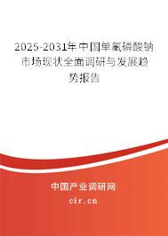 2025-2031年中國(guó)單氟磷酸鈉市場(chǎng)現(xiàn)狀全面調(diào)研與發(fā)展趨勢(shì)報(bào)告