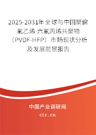 2025-2031年全球與中國聚偏氟乙烯-六氟丙烯共聚物（PVDF-HFP）市場現(xiàn)狀分析及發(fā)展前景報告