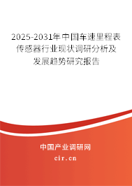 2025-2031年中國(guó)車速里程表傳感器行業(yè)現(xiàn)狀調(diào)研分析及發(fā)展趨勢(shì)研究報(bào)告