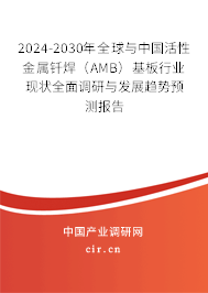 2024-2030年全球與中國活性金屬釬焊（AMB）基板行業(yè)現狀全面調研與發(fā)展趨勢預測報告