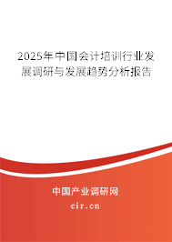 2025年中國會計培訓行業(yè)發(fā)展調研與發(fā)展趨勢分析報告 2025年中國會計培訓行業(yè)發(fā)展調研與發(fā)展趨勢分析報告