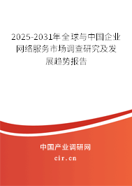 2025-2031年全球與中國企業(yè)網絡服務市場調查研究及發(fā)展趨勢報告 2025-2031年全球與中國企業(yè)網絡服務市場調查研究及發(fā)展趨勢報告
