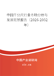 中國千分尺行業(yè)市場分析與發(fā)展前景報告（2026-2032年）