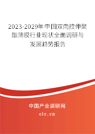 2023-2029年中國(guó)雙向拉伸聚酯薄膜行業(yè)現(xiàn)狀全面調(diào)研與發(fā)展趨勢(shì)報(bào)告