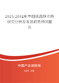 2025-2031年中國蛋苕酥市場研究分析及發(fā)展趨勢預(yù)測報告