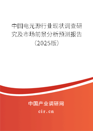 中國(guó)電光源行業(yè)現(xiàn)狀調(diào)查研究及市場(chǎng)前景分析預(yù)測(cè)報(bào)告（2025版）