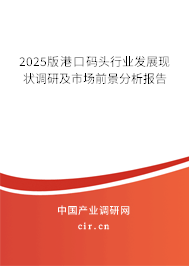 2025版港口碼頭行業(yè)發(fā)展現(xiàn)狀調(diào)研及市場前景分析報(bào)告 2025版港口碼頭行業(yè)發(fā)展現(xiàn)狀調(diào)研及市場前景分析報(bào)告