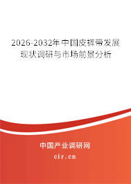 2026-2032年中國皮褲帶發(fā)展現(xiàn)狀調(diào)研與市場前景分析 2026-2032年中國皮褲帶發(fā)展現(xiàn)狀調(diào)研與市場前景分析