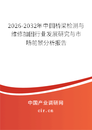 2026-2032年中國橋梁檢測與維修加固行業(yè)發(fā)展研究與市場前景分析報告 2026-2032年中國橋梁檢測與維修加固行業(yè)發(fā)展研究與市場前景分析報告