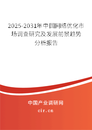 2025-2031年中國(guó)網(wǎng)絡(luò)優(yōu)化市場(chǎng)調(diào)查研究及發(fā)展前景趨勢(shì)分析報(bào)告