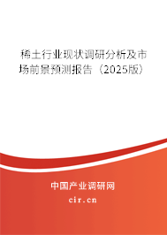 稀土行業(yè)現(xiàn)狀調(diào)研分析及市場前景預(yù)測報告(2025版) 稀土行業(yè)現(xiàn)狀調(diào)研分析及市場前景預(yù)測報告(2025版)