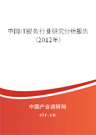 中國IT服務行業(yè)研究分析報告（2012年）