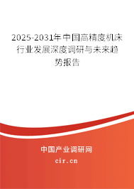 2025-2031年中國(guó)高精度機(jī)床行業(yè)發(fā)展深度調(diào)研與未來(lái)趨勢(shì)報(bào)告