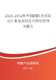 2026-2032年中國國際多式聯(lián)運行業(yè)發(fā)展研及市場前景預(yù)測報告