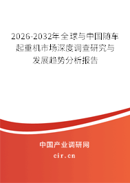 2024-2030年全球與中國隨車起重機市場深度調(diào)查研究與發(fā)展趨勢分析報告
