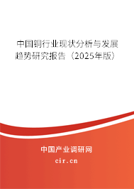 中國銅行業(yè)現(xiàn)狀分析與發(fā)展趨勢研究報(bào)告(2025年版) 中國銅行業(yè)現(xiàn)狀分析與發(fā)展趨勢研究報(bào)告(2025年版)
