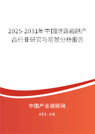 2025-2031年中國泄露遏制產(chǎn)品行業(yè)研究與前景分析報(bào)告