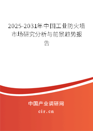 2025-2031年中國工業(yè)防火墻市場(chǎng)研究分析與前景趨勢(shì)報(bào)告