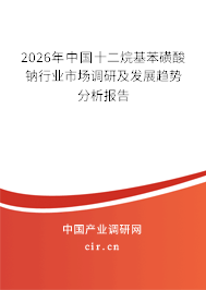 2024年中國(guó)十二烷基苯磺酸鈉行業(yè)市場(chǎng)調(diào)研及發(fā)展趨勢(shì)分析報(bào)告