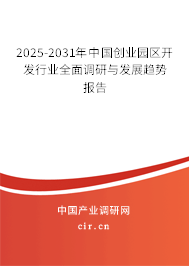 2025-2031年中國(guó)創(chuàng)業(yè)園區(qū)開發(fā)行業(yè)全面調(diào)研與發(fā)展趨勢(shì)報(bào)告