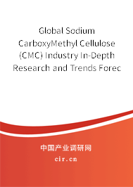 Global Sodium CarboxyMethyl Cellulose (CMC) Industry In-Depth Research and Trends Forecast Report 2020-2026 Global Sodium CarboxyMethyl Cellulose (CMC) Industry In-Depth Research and Trends Forecast Report 2020-2026