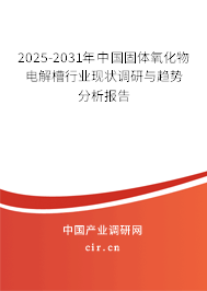 2025-2031年中國(guó)固體氧化物電解槽行業(yè)現(xiàn)狀調(diào)研與趨勢(shì)分析報(bào)告