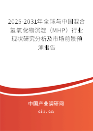 2025-2031年全球與中國混合氫氧化物沉淀（MHP）行業(yè)現(xiàn)狀研究分析及市場前景預(yù)測報(bào)告