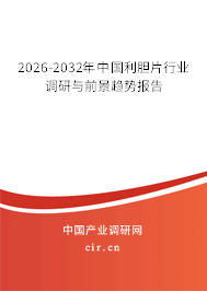 2026-2032年中國利膽片行業(yè)調研與前景趨勢報告