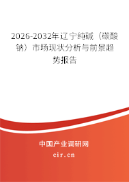 2026-2032年遼寧純堿(碳酸鈉)市場現(xiàn)狀分析與前景趨勢報告 2026-2032年遼寧純堿(碳酸鈉)市場現(xiàn)狀分析與前景趨勢報告