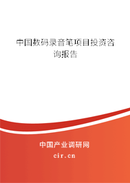 中國(guó)數(shù)碼錄音筆項(xiàng)目投資咨詢報(bào)告 中國(guó)數(shù)碼錄音筆項(xiàng)目投資咨詢報(bào)告