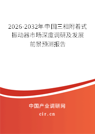 2026-2032年中國三相附著式振動器市場深度調(diào)研及發(fā)展前景預(yù)測報(bào)告