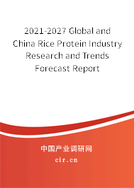 2021-2027 Global and China Rice Protein Industry Research and Trends Forecast Report
