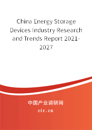 China Energy Storage Devices Industry Research and Trends Report 2021-2027