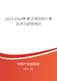 2023-2029年重慶厚鋼板行業(yè)現(xiàn)狀與趨勢(shì)預(yù)測(cè)