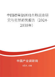 中國磁帶復制機市場調(diào)查研究與前景趨勢報告（2024-2030年）