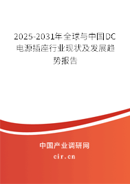 2025-2031年全球與中國DC電源插座行業(yè)現(xiàn)狀及發(fā)展趨勢報告
