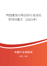 中國建筑市場調(diào)研與發(fā)展前景預(yù)測報告（2025年）