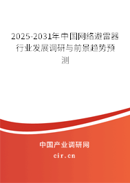 2025-2031年中國網(wǎng)絡(luò)避雷器行業(yè)發(fā)展調(diào)研與前景趨勢預(yù)測 2025-2031年中國網(wǎng)絡(luò)避雷器行業(yè)發(fā)展調(diào)研與前景趨勢預(yù)測