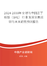2024-2030年全球與中國正丁胺醇(BAE)行業(yè)發(fā)展全面調(diào)研與未來趨勢(shì)預(yù)測報(bào)告 2024-2030年全球與中國正丁胺醇(BAE)行業(yè)發(fā)展全面調(diào)研與未來趨勢(shì)預(yù)測報(bào)告