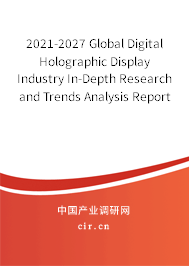 2021-2027 Global Digital Holographic Display Industry In-Depth Research and Trends Analysis Report