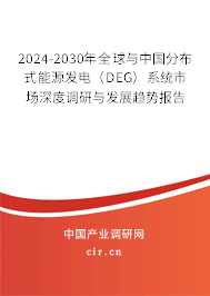 2024-2030年全球與中國分布式能源發(fā)電（DEG）系統(tǒng)市場深度調(diào)研與發(fā)展趨勢報告