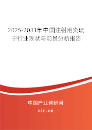 2025-2031年中國注射用炎琥寧行業(yè)現(xiàn)狀與前景分析報(bào)告 2025-2031年中國注射用炎琥寧行業(yè)現(xiàn)狀與前景分析報(bào)告