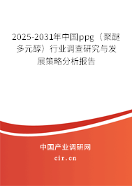 2025-2031年中國(guó)ppg（聚醚多元醇）行業(yè)調(diào)查研究與發(fā)展策略分析報(bào)告