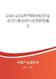 2025-2031年中國(guó)AR衍射光波導(dǎo)行業(yè)調(diào)研與前景趨勢(shì)報(bào)告