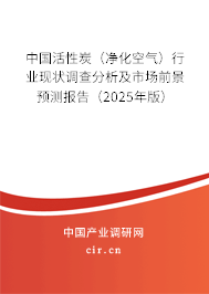中國活性炭（凈化空氣）行業(yè)現(xiàn)狀調(diào)查分析及市場前景預(yù)測報告（2025年版）